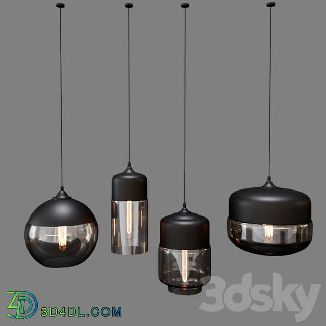 Retro Pendant Lamps Pendant light 3D Models