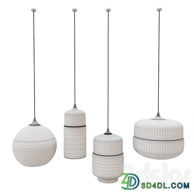 Retro Pendant Lamps Pendant light 3D Models