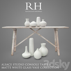 RH ALSACE Studio Console Table Vase Collection 3D Models 