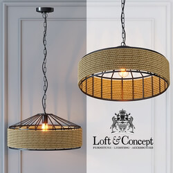 Belt Loft Rope Light Chandelier Pendant light 3D Models 