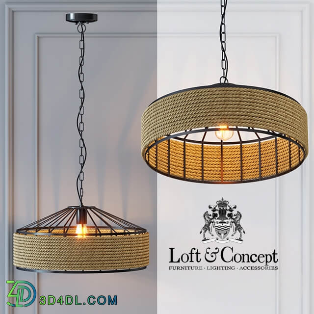 Belt Loft Rope Light Chandelier Pendant light 3D Models