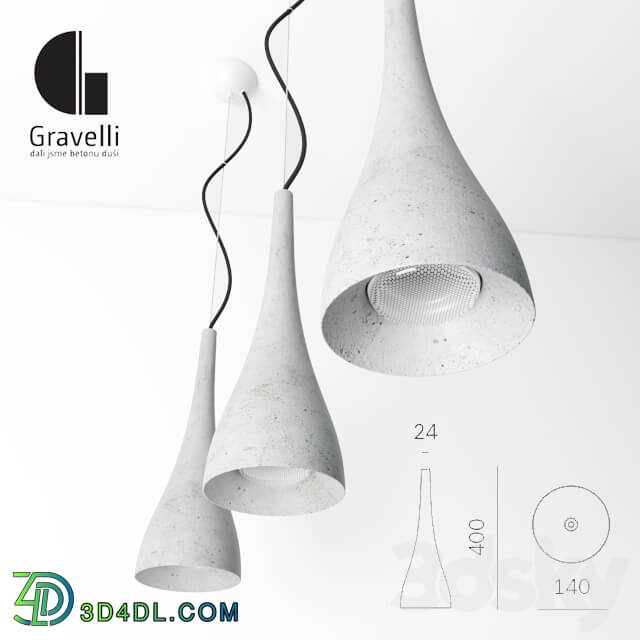 Gravelli Ocun Pendant light 3D Models