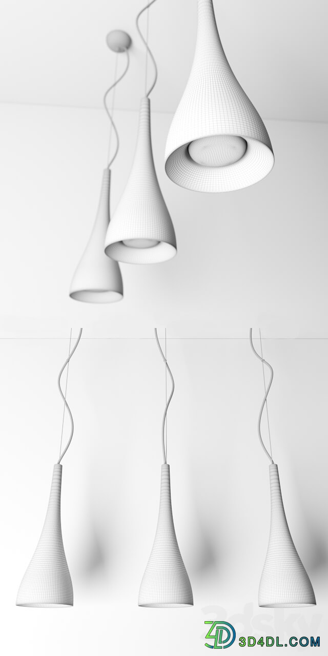 Gravelli Ocun Pendant light 3D Models