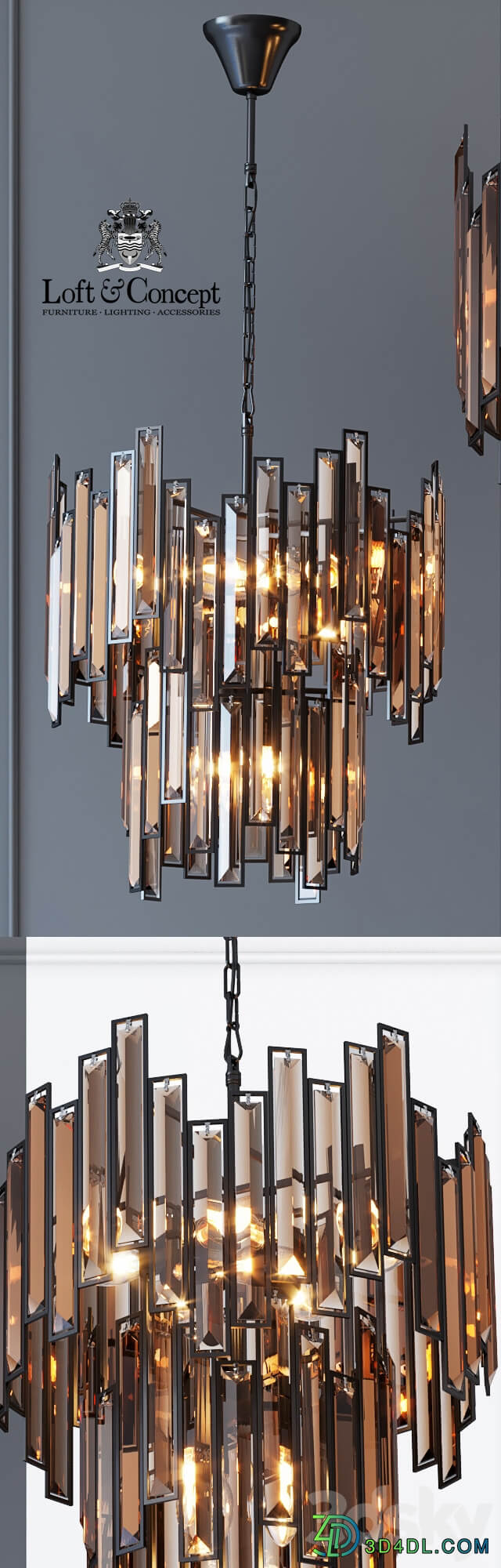 Suspension light Darkness Pendant 9 Pendant light 3D Models