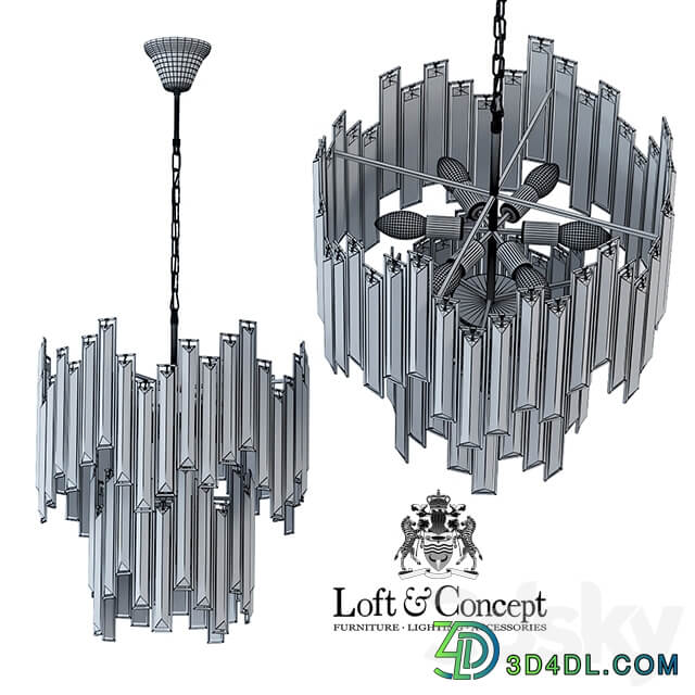 Suspension light Darkness Pendant 9 Pendant light 3D Models