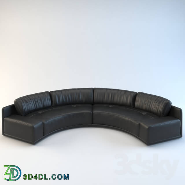 Semicircular sofa