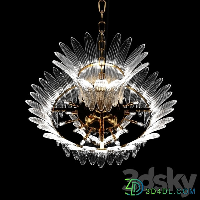 Barovier Toso Palamette Pendant light 3D Models