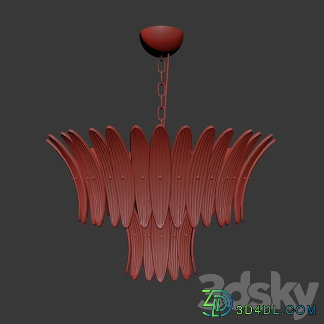 Barovier Toso Palamette Pendant light 3D Models