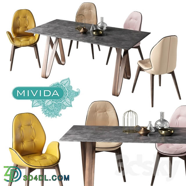 Table Chair Mivida Set