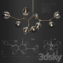 Branching bubble 9 lamps Pendant light 3D Models 