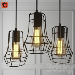 Lightnote Loft Nest Cage 1 Pendant light 3D Models 