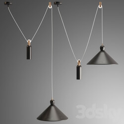 Ogilvy Rise and Fall Pendant Pendant light 3D Models 