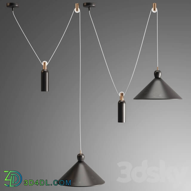 Ogilvy Rise and Fall Pendant Pendant light 3D Models