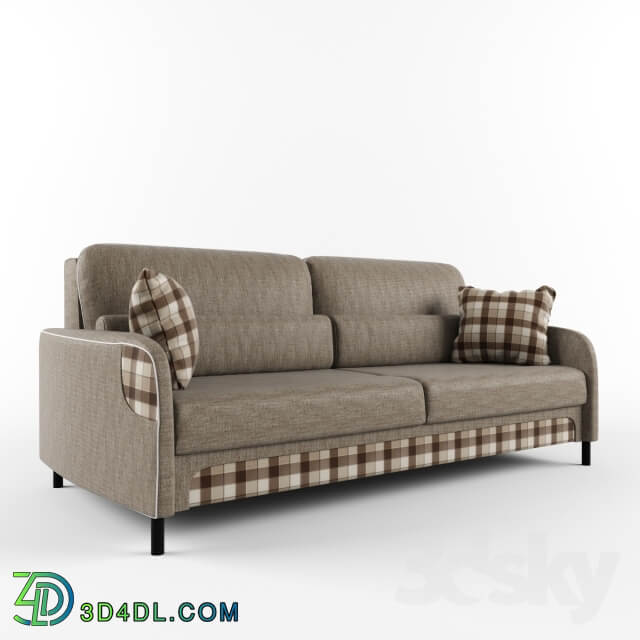 sofa with pillows and decorative inserts