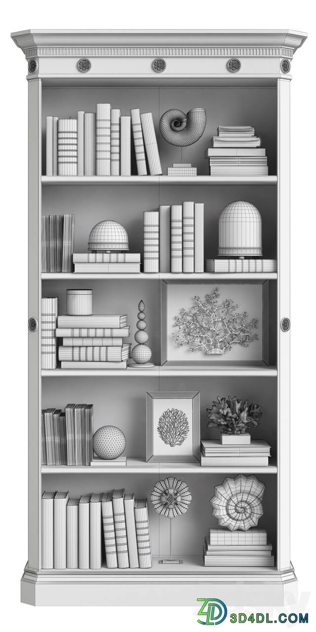 Ralph Lauren BROOK STREET BOOKCASE 7610 49 3D Models