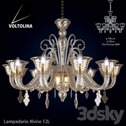 Voltolina Lampadario Alvise 12L Pendant light 3D Models 