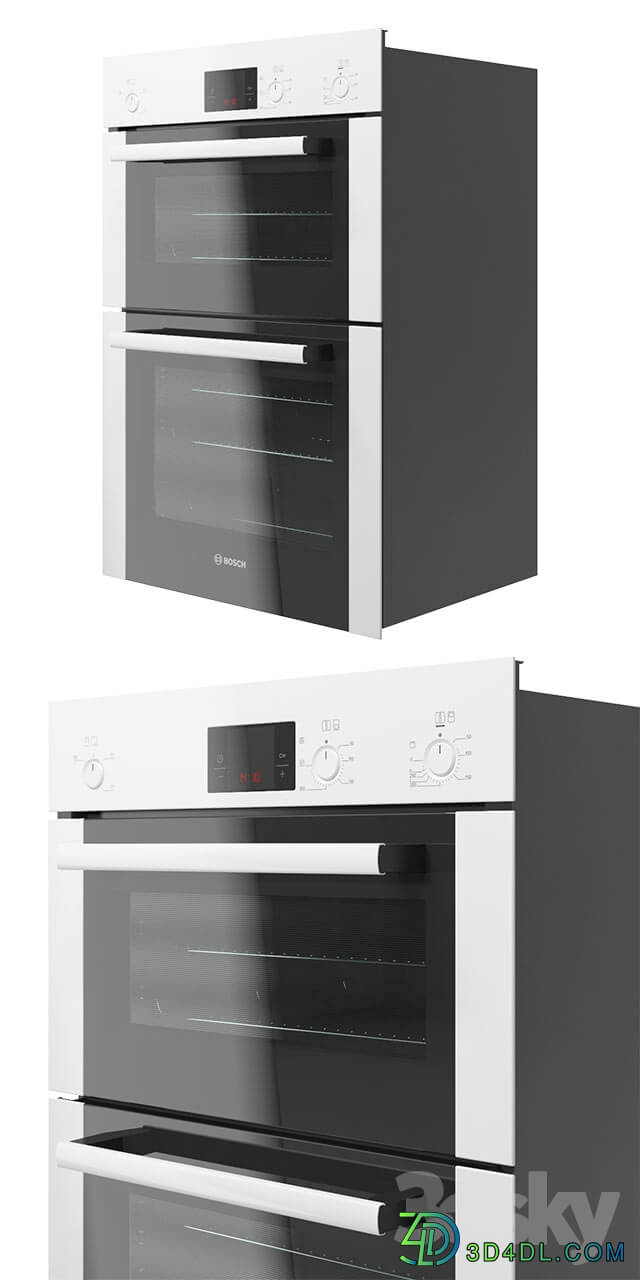 Built in Bosch Serie 6 double oven HBM13B221B