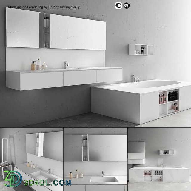 Bathroom furniture set Arcom Escape 2