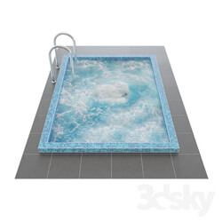 Swimming pool with hydromassage 