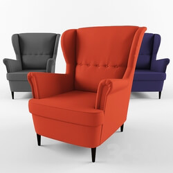 STRANDMON Armchair with headrest 