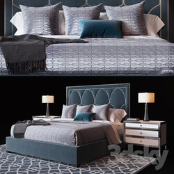 Bed Bernhardt Regan Upholstered King Bed 