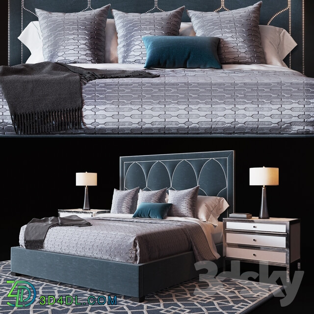 Bed Bernhardt Regan Upholstered King Bed