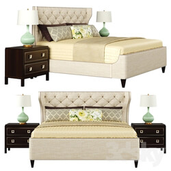 Bed LEXINGTON MULHOLLAND UPHOLSTERED PLATFORM BED 