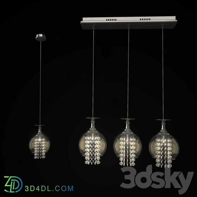 Hanging lamp Crystal Lux CHIK SP3 Pendant light 3D Models