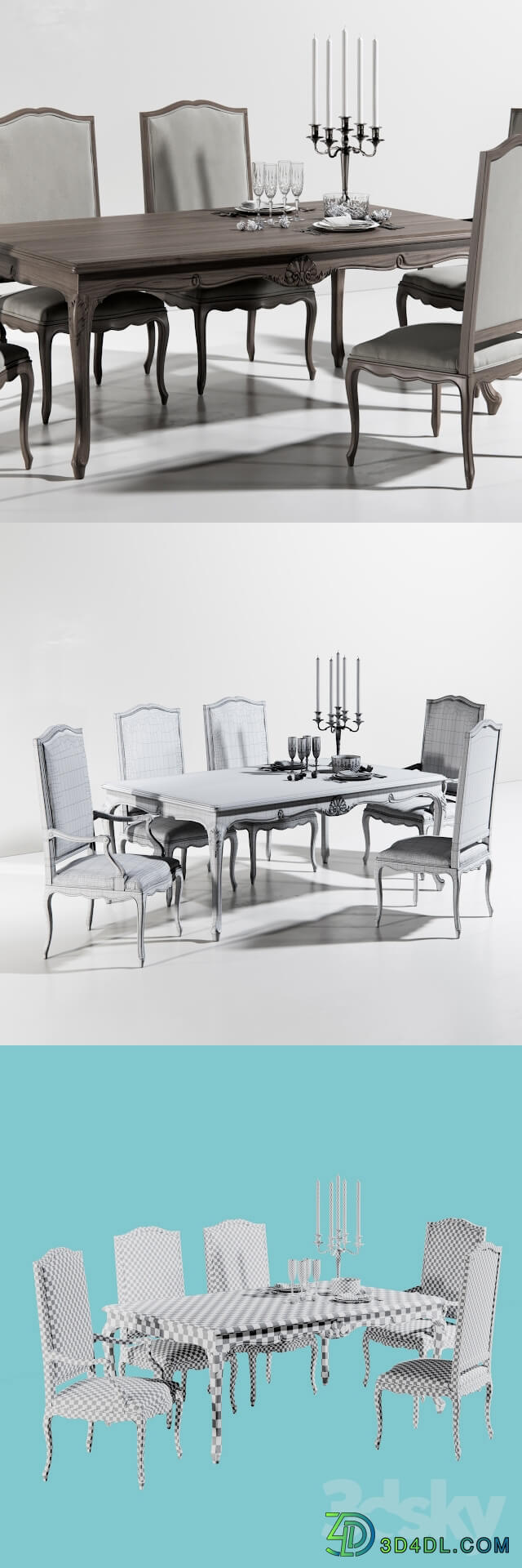 Table Chair Dining group Angelo Cappellini