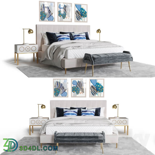 Bed High Fashion Home Cloud Ten set