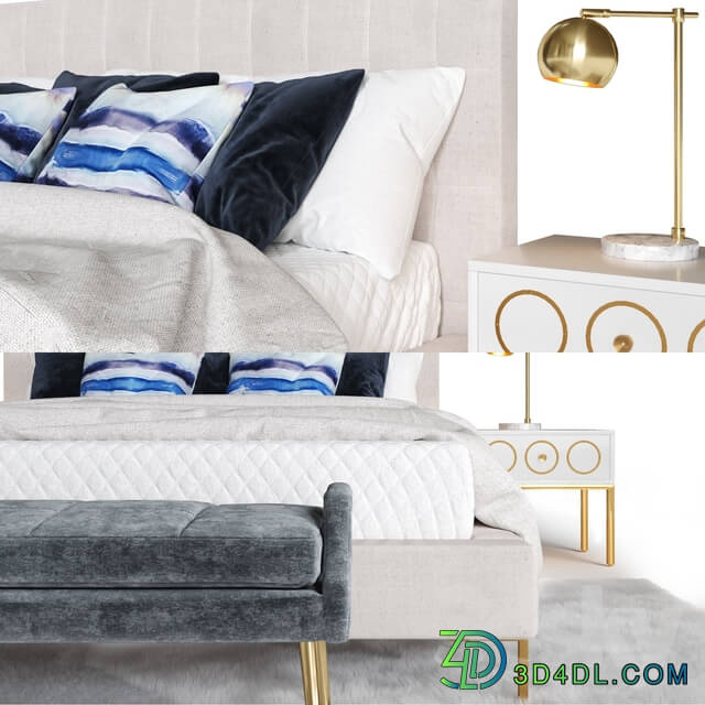 Bed High Fashion Home Cloud Ten set