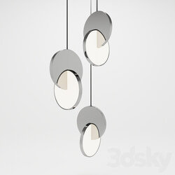 Eclipse Chandelier 3 Piece Pendant light 3D Models 