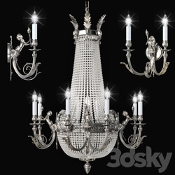 Chandelier Arizzi 152 8 4 SILV Sconce Arizzi 152 2 AP Pendant light 3D Models 