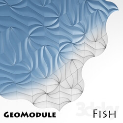 Decorative panels GeoModule Fish 