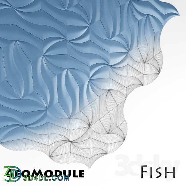 Decorative panels GeoModule Fish