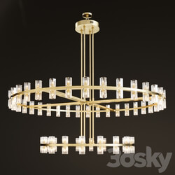 ARCACHON ROUND 2 TIER CHANDELIER Pendant light 3D Models 