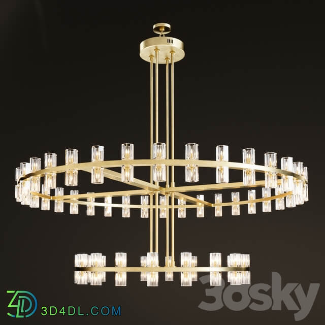 ARCACHON ROUND 2 TIER CHANDELIER Pendant light 3D Models