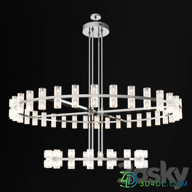 ARCACHON ROUND 2 TIER CHANDELIER Pendant light 3D Models