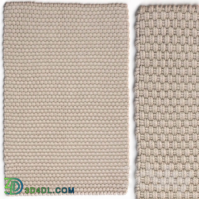 Dash Albert Rope Platinum Rug