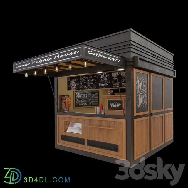 Snack Place Döner 3D Models