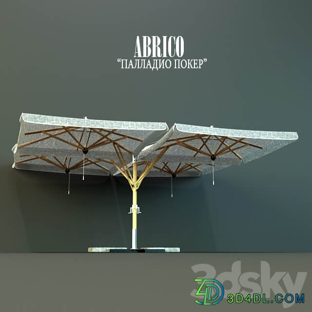 Umbrella Abrico quot Palladio Poker. quot Cantilever umbrella. Other 3D Models