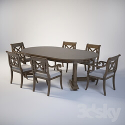 Table Chair Baker Milling Road Dinning Set 