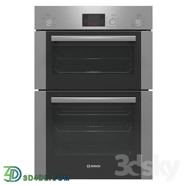 Bosch Serie6 HBM13B251B double oven from polished steel