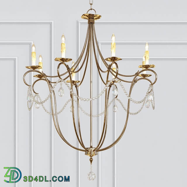 Crystal Lights Chandelier Pendant light 3D Models