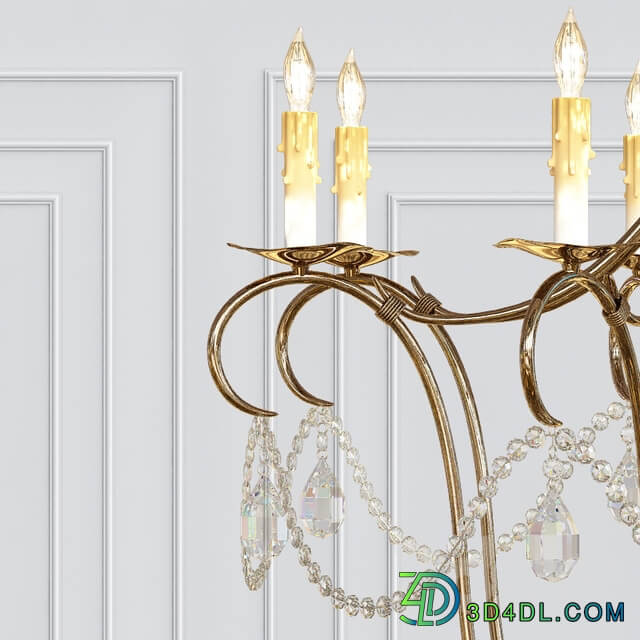 Crystal Lights Chandelier Pendant light 3D Models