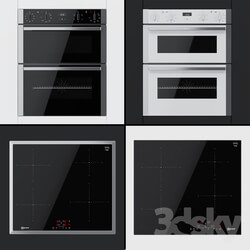 Neff dual ovens J1ACE2HN0B J1ACE2HW0B and cooking surfaces T36BB40N0 T46FD53X0 