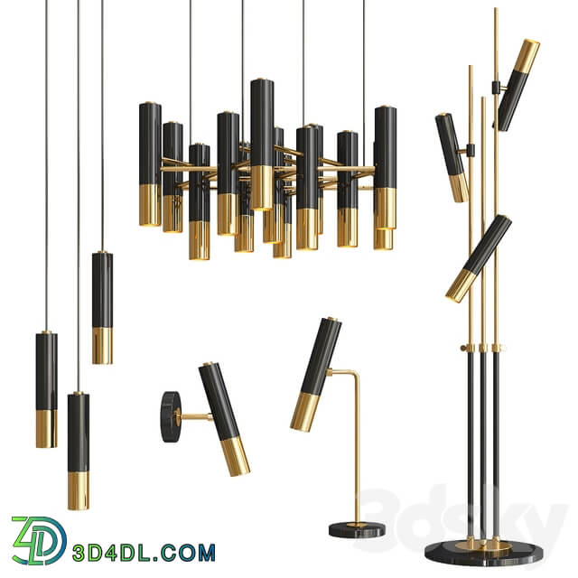 Delightfull Ike Collection 5 types Pendant light 3D Models