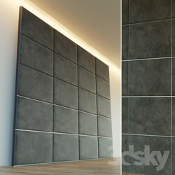 Decorative wall. Soft panel. 6 