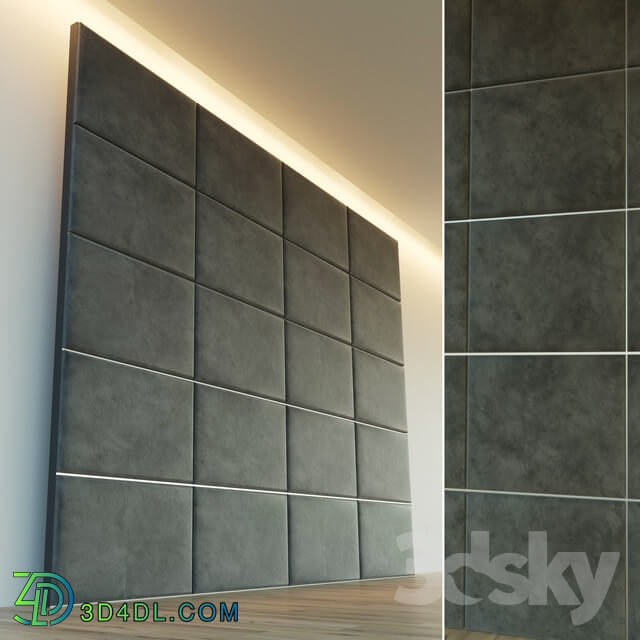 Decorative wall. Soft panel. 6