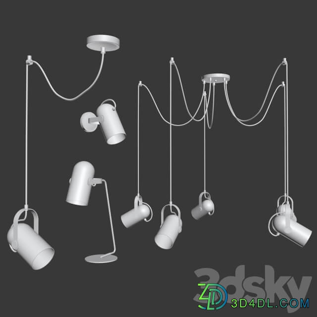 Four Light Set 1 Pendant light 3D Models